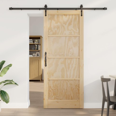 VidaXL Drzwi przesuwne ORKDAL naturalny 86 x 211 cm