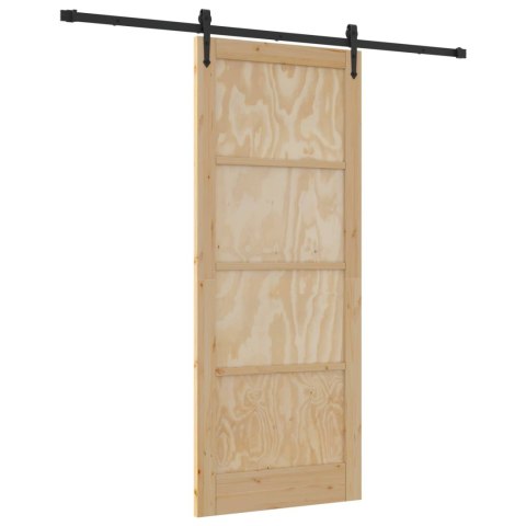 VidaXL Drzwi przesuwne ORKDAL naturalny 86 x 211 cm