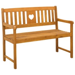 VidaXL Ławka ogrodowa naturalny 110 x 55,5 x 90 cm Lite Drewno Akacji