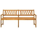 VidaXL Ławka ogrodowa naturalny 180 x 55,5 x 90 cm Lite Drewno Akacji