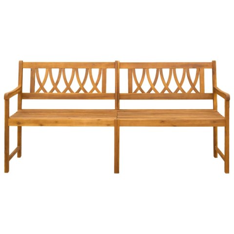 VidaXL Ławka ogrodowa naturalny 180 x 55,5 x 90 cm Lite Drewno Akacji