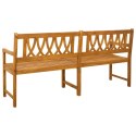VidaXL Ławka ogrodowa naturalny 180 x 55,5 x 90 cm Lite Drewno Akacji