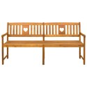 VidaXL Ławka ogrodowa naturalny 180 x 55,5 x 90 cm Lite Drewno Akacji