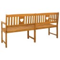 VidaXL Ławka ogrodowa naturalny 180 x 55,5 x 90 cm Lite Drewno Akacji