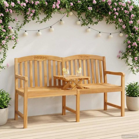 VidaXL Ręcznie rzeźbiona ławka różana naturalny 150,5 x 60 x 95 cm