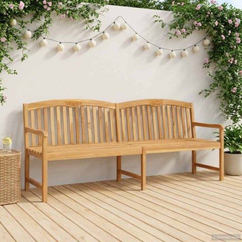 VidaXL Ręcznie rzeźbiona ławka różana naturalny 228 x 60 x 90 cm