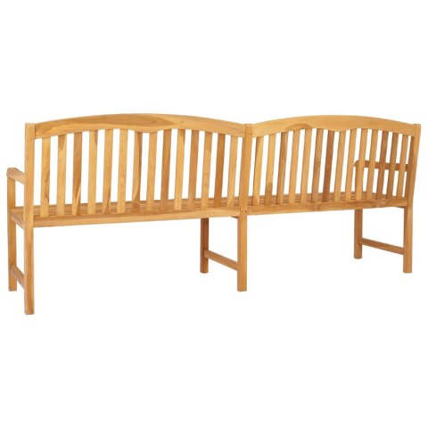 VidaXL Ręcznie rzeźbiona ławka różana naturalny 228 x 60 x 90 cm