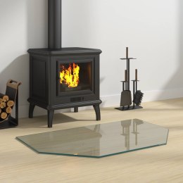VidaXL Szklana płyta kominkowa przezroczysty 80 x 50 cm Szkło