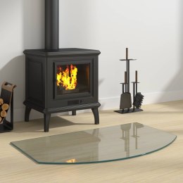 VidaXL Szklana płyta kominkowa przezroczysty 80 x 50 cm Szkło