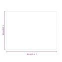 VidaXL Szklana płyta kominkowa przezroczysty 80 x 60 cm Szkło