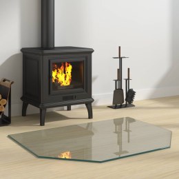 VidaXL Szklana płyta kominkowa przezroczysty 80 x 60 cm Szkło