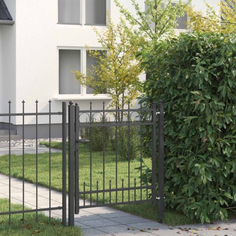 BRAMA OGRODZENIOWA HORST STAL CZARNY ZAMYKANE
