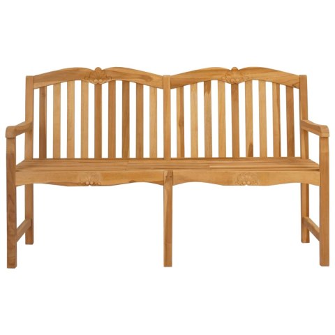 VidaXL Ręcznie rzeźbiona ławka różana naturalny 155 x 60 x 94 cm