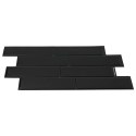 VidaXL Kafelka subway 10 pcs Czarny 29 x 21 cm Poliuretan i PET