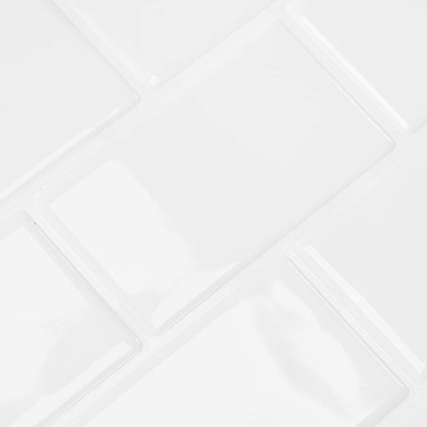 VidaXL Kafelka subway 50 pcs Biały 30 x 30 cm Poliuretan i PET