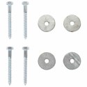 VidaXL Kotwa ziemna 4 pcs srebrny Ø10 x 60 cm Galwanizowany metal