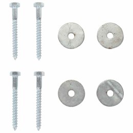 VidaXL Kotwa ziemna 4 pcs srebrny Ø10 x 60 cm Galwanizowany metal