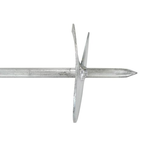 VidaXL Kotwa ziemna 6 pcs srebrny Ø10 x 60 cm Galwanizowany metal
