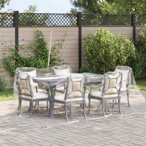 VidaXL Plandeka 350 gsm przezroczysty 5 × 3,5 m PVC