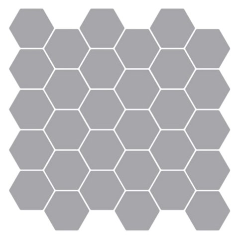 VidaXL Płytka heksagonalna 10 pcs Szary 30 x 30 cm Poliuretan i PET