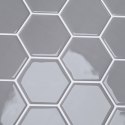 VidaXL Płytka heksagonalna 10 pcs Szary 30 x 30 cm Poliuretan i PET