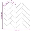 VidaXL Płytka w jodełkę 10 pcs Ciemnozielony 30 x 30 cm