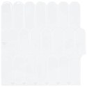 VidaXL Płytka z Piór 10 pcs Biały 30 x 30 cm Poliuretan i PET
