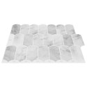VidaXL Płytka z Piór 10 pcs Marmur szary 30 x 30 cm Poliuretan i PET