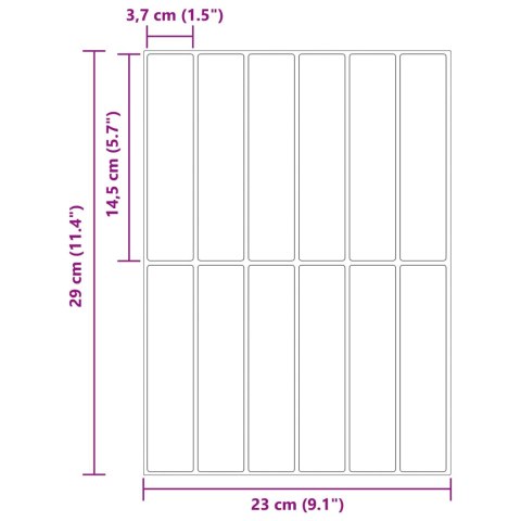 VidaXL Płytki prostokątne 10 pcs Ciemnozielony 29 x 23 x 0,08 cm