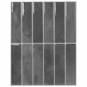 VidaXL Płytki prostokątne 10 pcs Szary 29 x 23 x 0,08 cm
