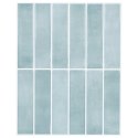 VidaXL Płytki prostokątne 10 pcs Szary zielony 29 x 23 x 0,08 cm