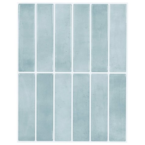 VidaXL Płytki prostokątne 10 pcs Szary zielony 29 x 23 x 0,08 cm