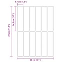VidaXL Płytki prostokątne 10 pcs Szary zielony 29 x 23 x 0,08 cm