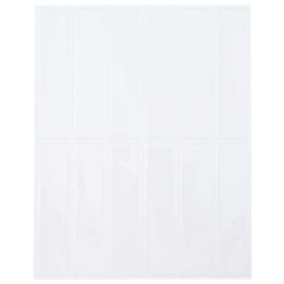 VidaXL Płytki prostokątne 20 pcs Biały 29 x 23 x 0,08 cm