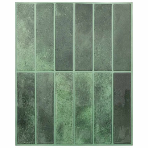 VidaXL Płytki prostokątne 20 pcs Ciemnozielony 29 x 23 x 0,08 cm