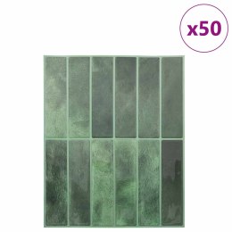 VidaXL Płytki prostokątne 50 pcs Ciemnozielony 29 x 23 x 0,08 cm