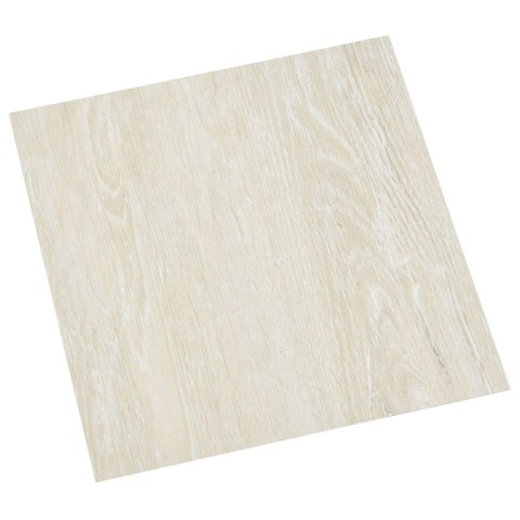 VidaXL Samoprzylepne Deski Podłogowe 30,5 x 30,5 cm 20 pcs PVC kremowy