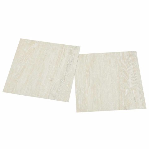 VidaXL Samoprzylepne Deski Podłogowe 30,5 x 30,5 cm 20 pcs PVC kremowy