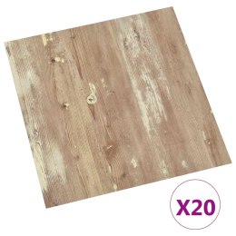 VidaXL Samoprzylepne Deski Podłogowe 30,5 x 30,5 cm 20 pcs PVC