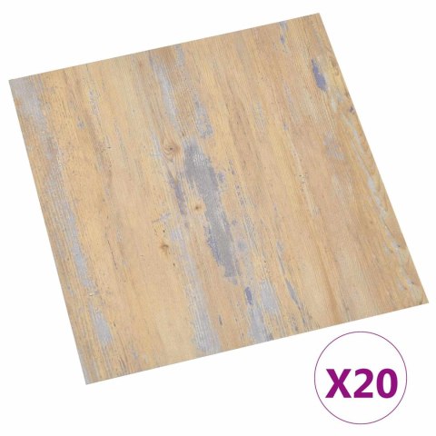 VidaXL Samoprzylepne Deski Podłogowe 30,5 x 30,5 cm 20 pcs PVC