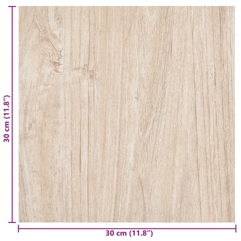VidaXL Samoprzylepne Deski Podłogowe 30,5 x 30,5 cm 20 pcs PVC