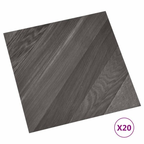 VidaXL Samoprzylepne Deski Podłogowe 30,5 x 30,5 cm 20 pcs PVC