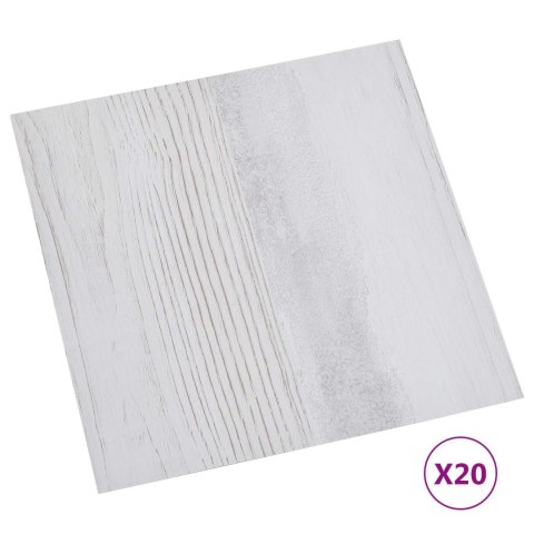 VidaXL Samoprzylepne Deski Podłogowe 30,5 x 30,5 cm 20 pcs PVC
