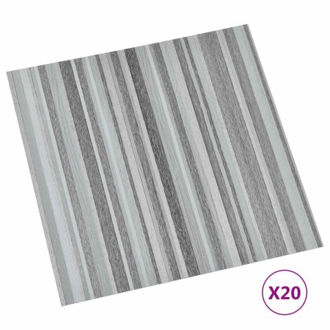 VidaXL Samoprzylepne Deski Podłogowe 30,5 x 30,5 cm 20 pcs PVC