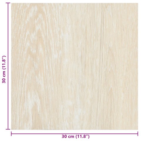 VidaXL Samoprzylepne Deski Podłogowe 30,5 x 30,5 cm 20 pcs PVC