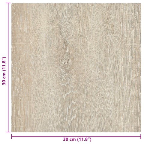 VidaXL Samoprzylepne Deski Podłogowe 30,5 x 30,5 cm 20 pcs PVC