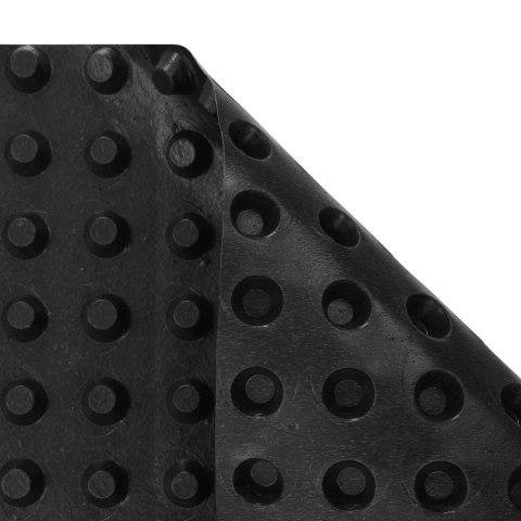 FOLIA KUBEŁKOWA FUNDAMENTOWA MATA DRENAŻOWA HDPE 0,5X10M IZOLACJA CZARNA 50CM