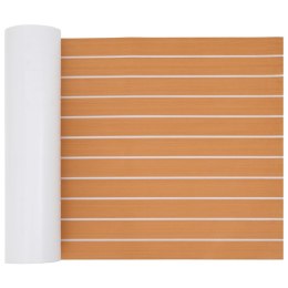 VidaXL Mata Łodziowa Paski Brązowy i biały 240 x 60 cm EVA