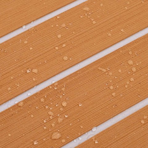 VidaXL Mata Łodziowa Paski Brązowy i biały 240 x 60 cm EVA