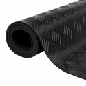 VidaXL Maty podłogowe Czarny 1 x 5 m Guma
